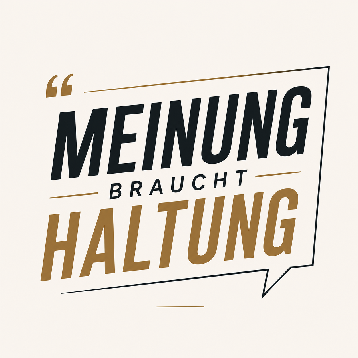 Wappen Meinung braucht Haltung